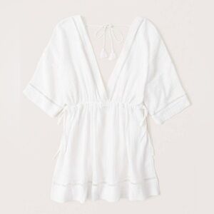 Abercrombie White Swim Cover-up Dress